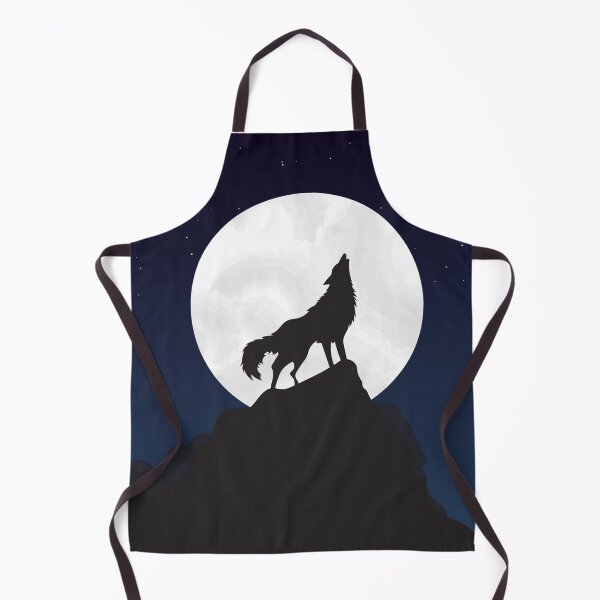 Item preview, wolf and moon designed and sold by KekoStore.