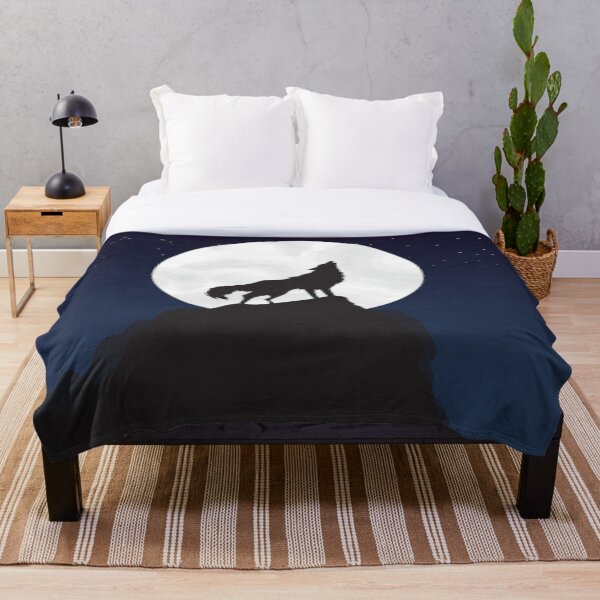 Item preview, wolf and moon designed and sold by KekoStore.