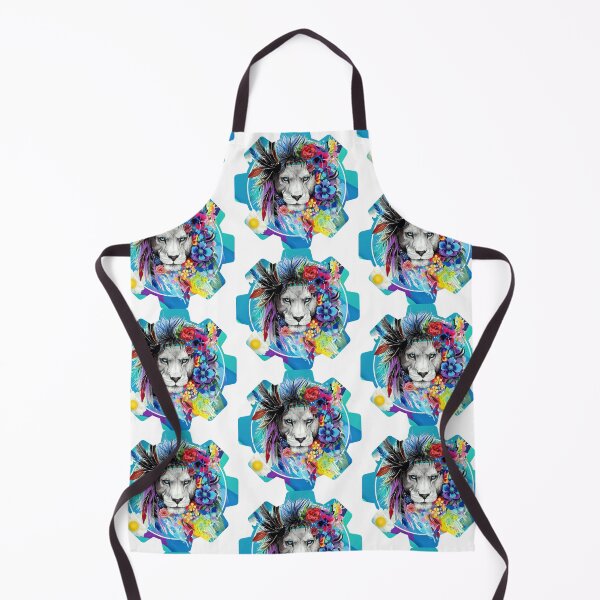 Item preview, Jungle multicoloured art lion designed and sold by SKMAXX.