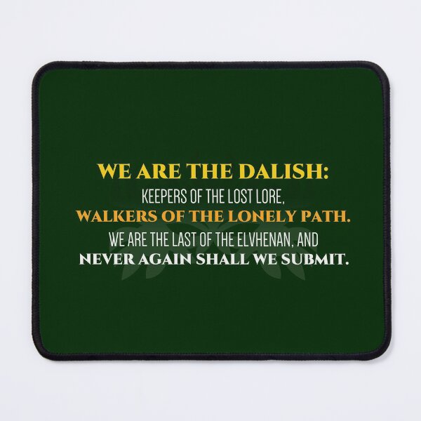 Item preview, We Are The Dalish - Dragon Age Origins Typography designed and sold by Yannick Toney.