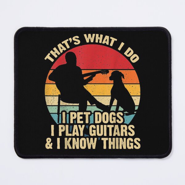 Item preview, Vintage Thats What I Do Pet Dogs Play Guitars Know Things designed and sold by janetconnie8l.