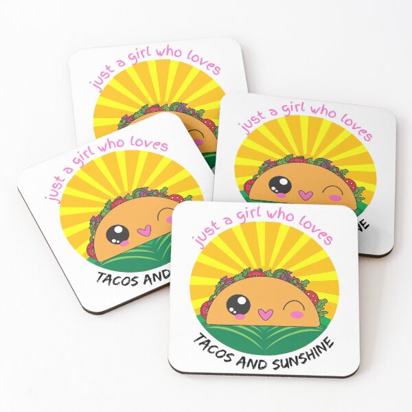 Item preview, Just A Girl Who Loves Tacos And Sunshine designed and sold by Hab2.