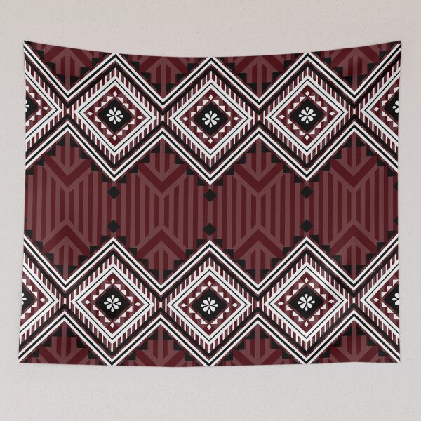 Item preview, Red Ethnic geometric Pattern in native style designed and sold by Jaruchan.