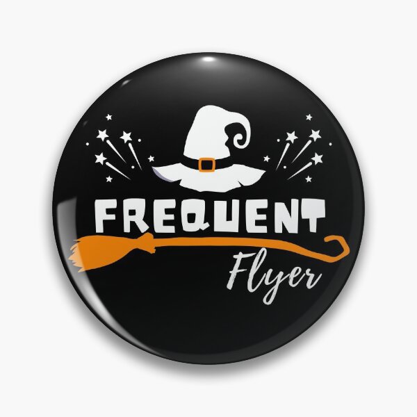 Item preview, Funny Halloween Frequent Flyer Witch  designed and sold by InkItStudio.