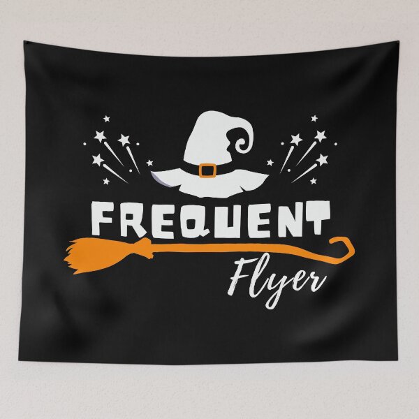 Item preview, Funny Halloween Frequent Flyer Witch  designed and sold by InkItStudio.