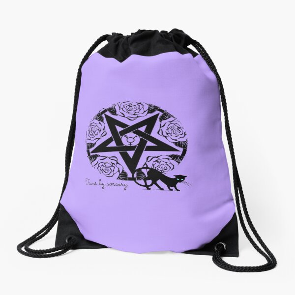 Trans by sorcery Drawstring Bag