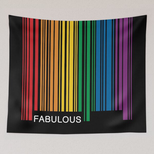 Item preview, Fabulous Gay Pride Barcode Graphic designed and sold by iscaStudioArt.