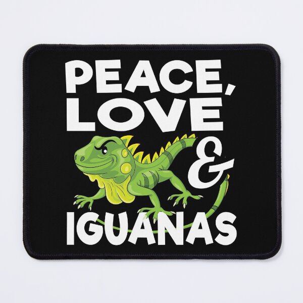 Item preview, Peace, Love And Iguanas, Exotic Lizard Reptile Iguana Lover designed and sold by Merchking1.