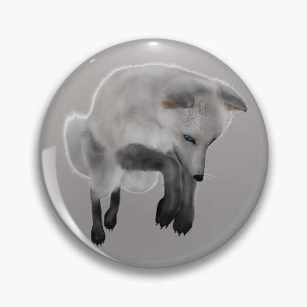 Item preview, The Grey Arctic Fox Bounces Ridiculously designed and sold by Phantasmal-2-do.