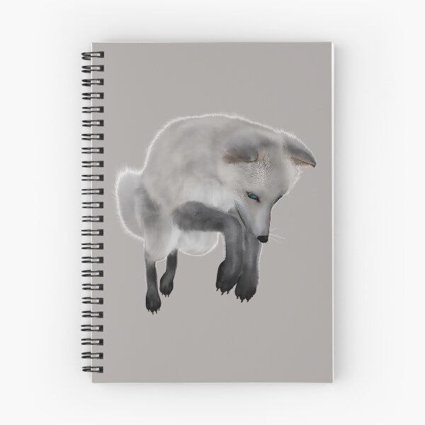 Item preview, The Grey Arctic Fox Bounces Ridiculously designed and sold by Phantasmal-2-do.