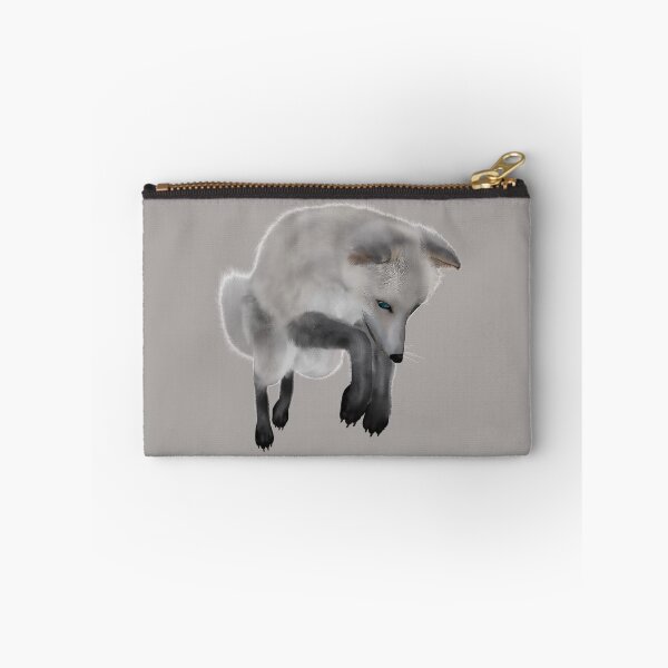Item preview, The Grey Arctic Fox Bounces Ridiculously designed and sold by Phantasmal-2-do.
