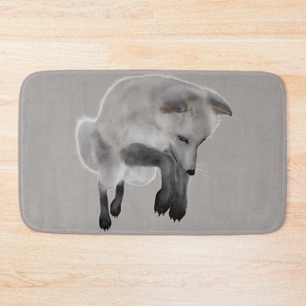 Item preview, The Grey Arctic Fox Bounces Ridiculously designed and sold by Phantasmal-2-do.