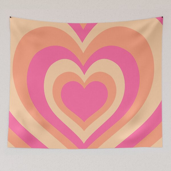 Item preview, pink and orange heart designed and sold by Northendesigns.