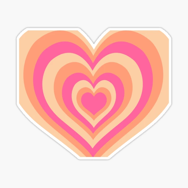 Neon Pink Heart Stickers – The Social Type