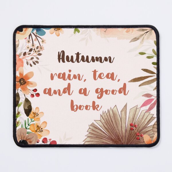 Item preview, Autumn Vibes - Rain, Tea, and A Good Book designed and sold by Kat-Kreations.