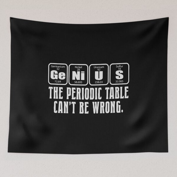 Item preview, Genius Funny Periodic Table Science Elements Joke  designed and sold by Merchking1.