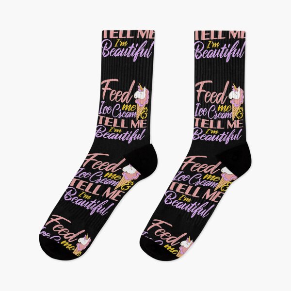Item preview, Feed Me Ice Cream and Tell me I'm Beautiful Unicorn Strawberry Ice Cream Day  designed and sold by Merchking1.