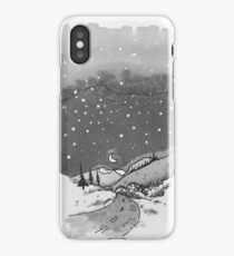 night scene snow iPhone Case