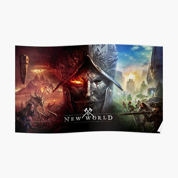 New World Video Game HQ Póster