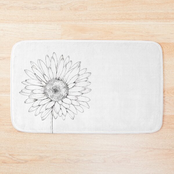 Item preview, Black and white daisy designed and sold by PetitMartin.