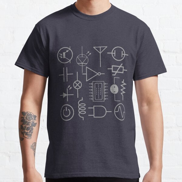 Electronic components symbols Classic T-Shirt