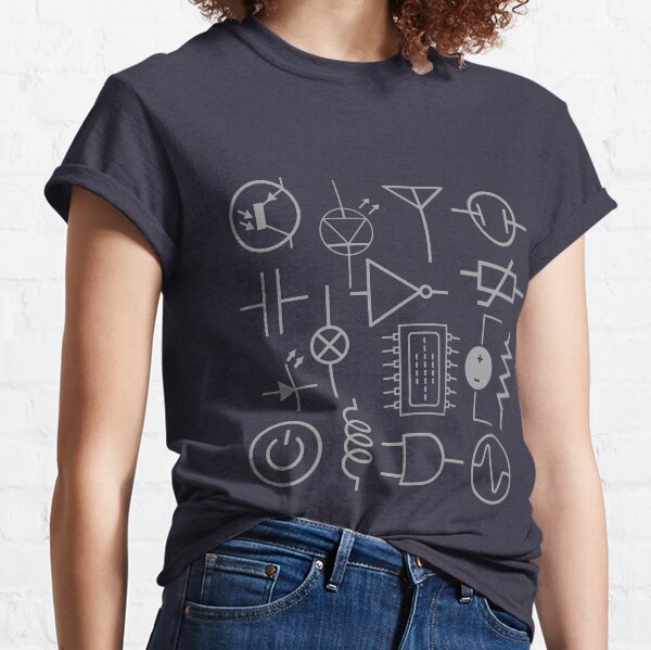 Electronic components symbols Classic T-Shirt