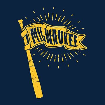 Classic Milwaukee Baseball Bat MKE Patch Classic T-Shirt for Sale by  toutwearapparel