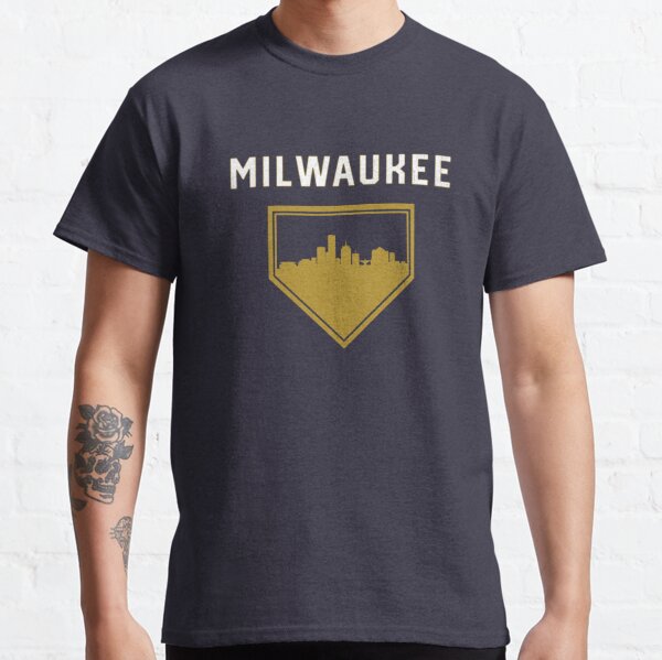 Classic Milwaukee Baseball Bat MKE Patch Classic T-Shirt for Sale by  toutwearapparel