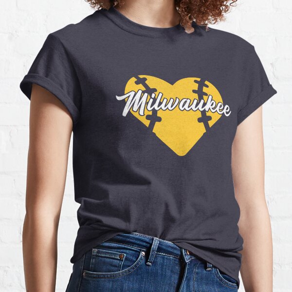Milwaukee Brewers Homage Milwaukee County Stadium Tri-Blend T-Shirt - Royal
