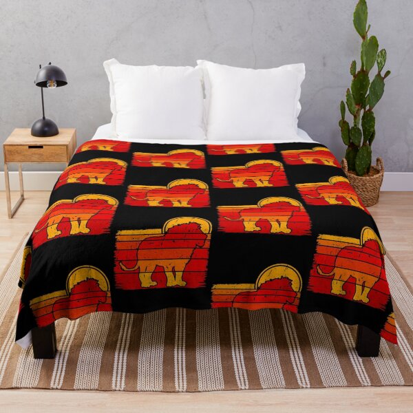 Item preview, Lion Silhouette Retro Sunset designed and sold by SUNarea.