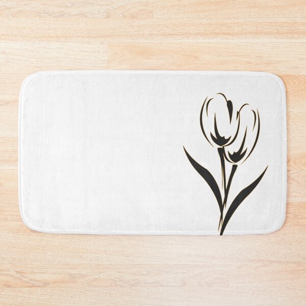 Item preview, Colored Tulips - Orange, Black, White designed and sold by mitevisuals.