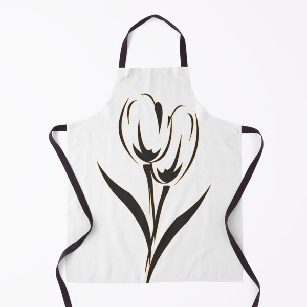 Item preview, Colored Tulips - Orange, Black, White designed and sold by mitevisuals.