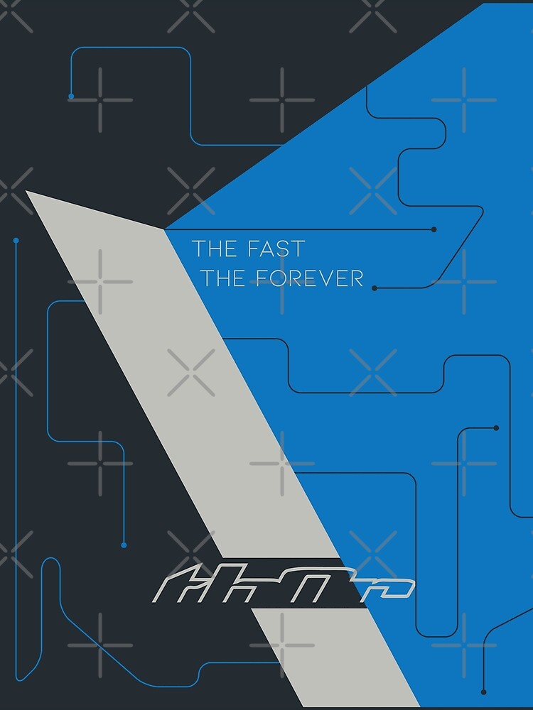 Thumbnail 3 of 3, Scarf, Sector Chev Blue Gray RacingDesign designed and sold by SquareFritz.