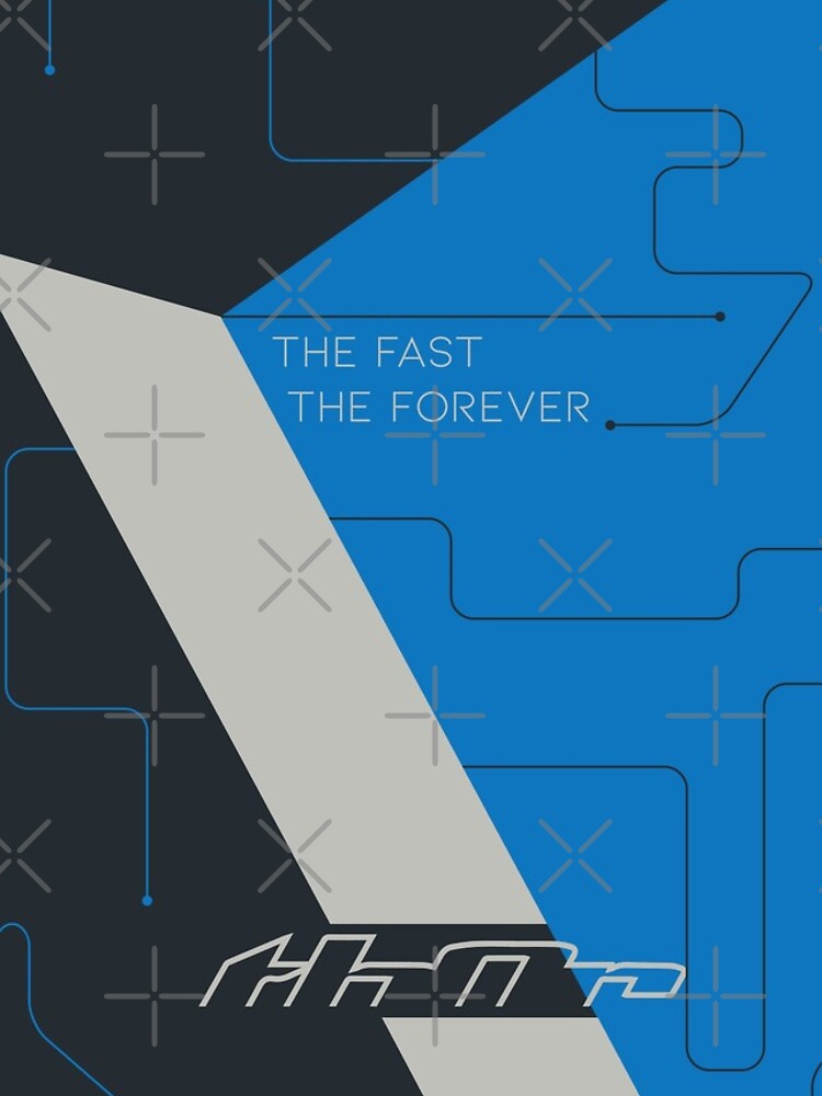 Thumbnail 4 of 4, iPhone Case, Sector Chev Blue Gray RacingDesign designed and sold by SquareFritz.