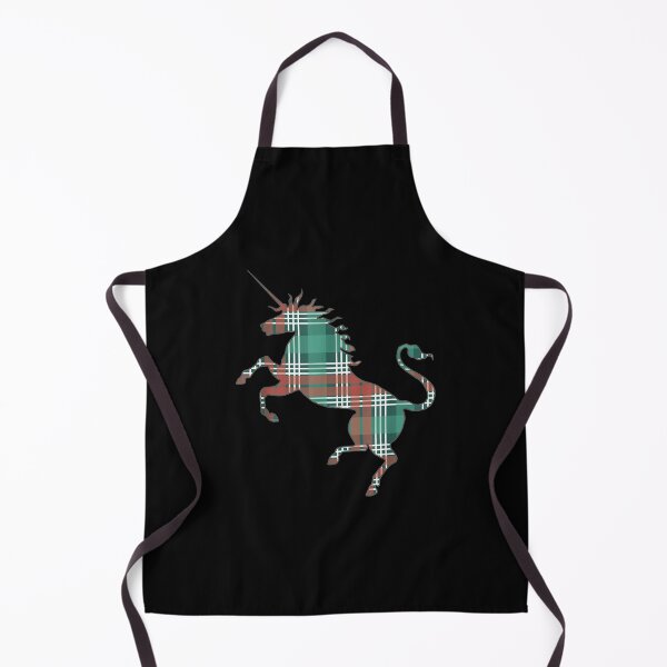Item preview, Christmas Coloured Tartan Scottish Unicorn Silhouette designed and sold by dominique235.