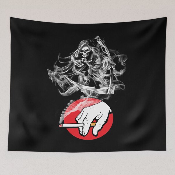 Item preview, Anti-Smoking Cigarette Smoking Smoke Refletion Skeleton Bone designed and sold by Merchking1.