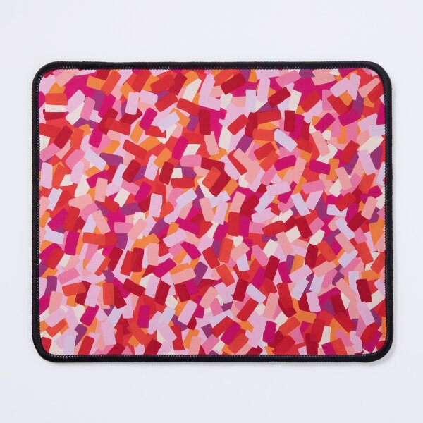 The Red part of the rainbow confetti painting by Heather Lynne Travis Mouse Pad