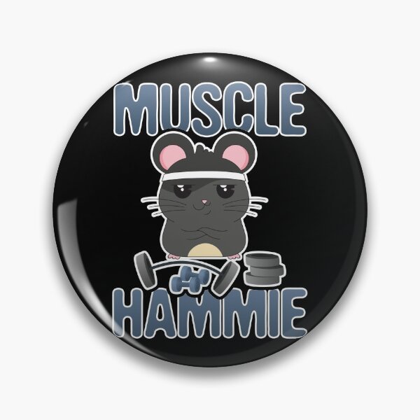 Item preview, Funny Cute Hamster Nom Nom Muscle Hammie Fitness Workout Gym designed and sold by Merchking1.