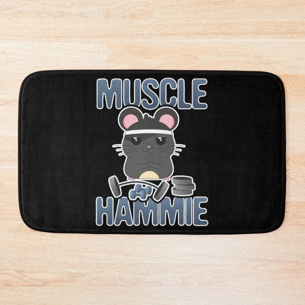Item preview, Funny Cute Hamster Nom Nom Muscle Hammie Fitness Workout Gym designed and sold by Merchking1.