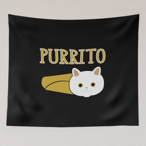 Item preview, Purrito Cat Funny Burrito Cat Mexican Food  Cute Cat Pun designed and sold by Merchking1.