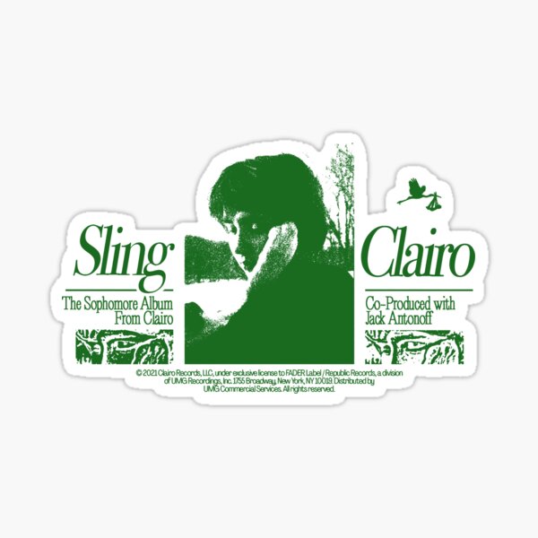 Clairo Sling Merch Sling Shirt Sticker