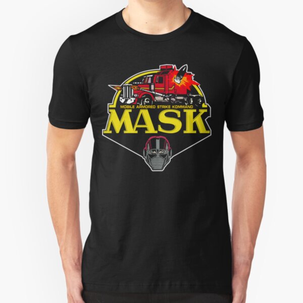 MASK Mobile Armored Strike Kommand Retro 80's Cartoon Slim Fit T-Shirt