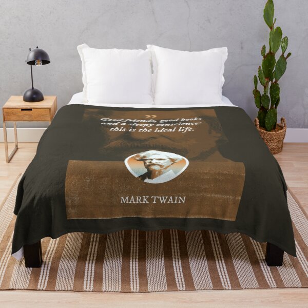 Item preview, Mark Twain - Good friends, good books and a sleepy conscience: this is the ideal life designed and sold by Syahrasi.