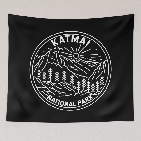 Item preview, Katmai National Park Alaska Monoline designed and sold by KrisSidDesigns.
