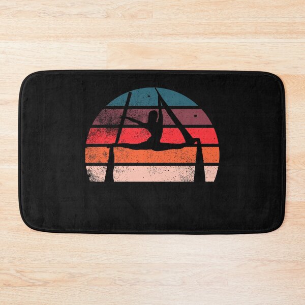 Item preview, Womens Aerial Silk Retro Sunset, with Silhouette of Aerialist V-Neck T-Shirt designed and sold by Click-Like.