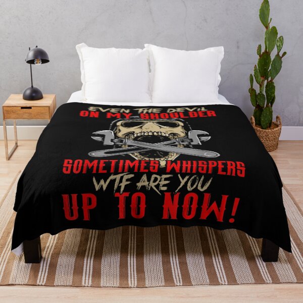Item preview, Even Devil On My Shoulder Sometimes Whispers WTF Mechanic  designed and sold by AlvaShop.