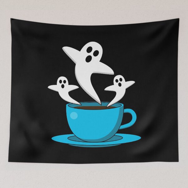 Item preview, A Cup of Ghost Smoking Coffee designed and sold by BirdAtWork.