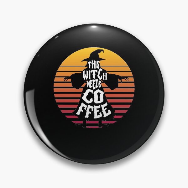 Item preview, this witch needs coffee before anything for halloween scary witch design for coffee lovers designed and sold by mydreamcatcher.