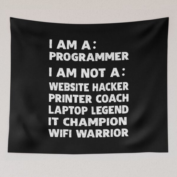Item preview, Computer Programmer Programming Sarcastic Funny Sayings Gift designed and sold by MerchStudy.