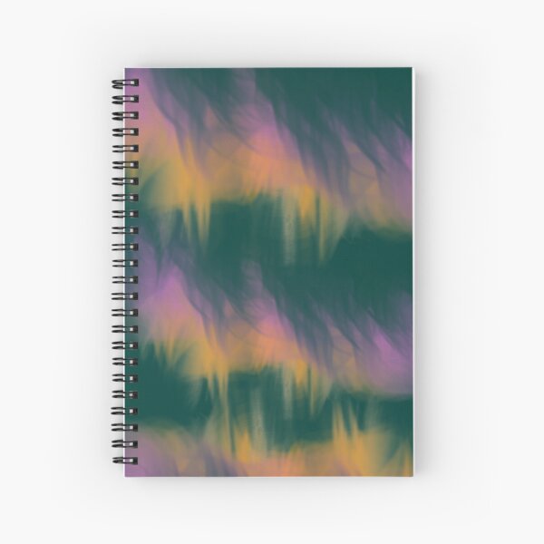 Fuzzy Green Monster Abstract Print Spiral Notebook